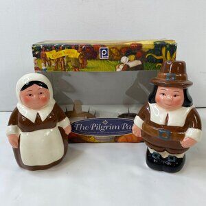 Publix The Pilgrim Pair Collectible Salt & Pepper Shakers Encore Edition